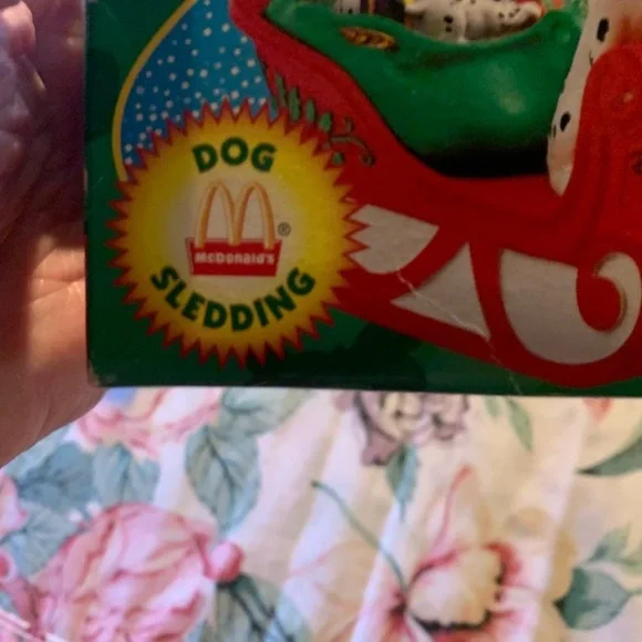 Vintage McDonald's Red and White Dalmatian Sled Toy - Picture 7 of 7
